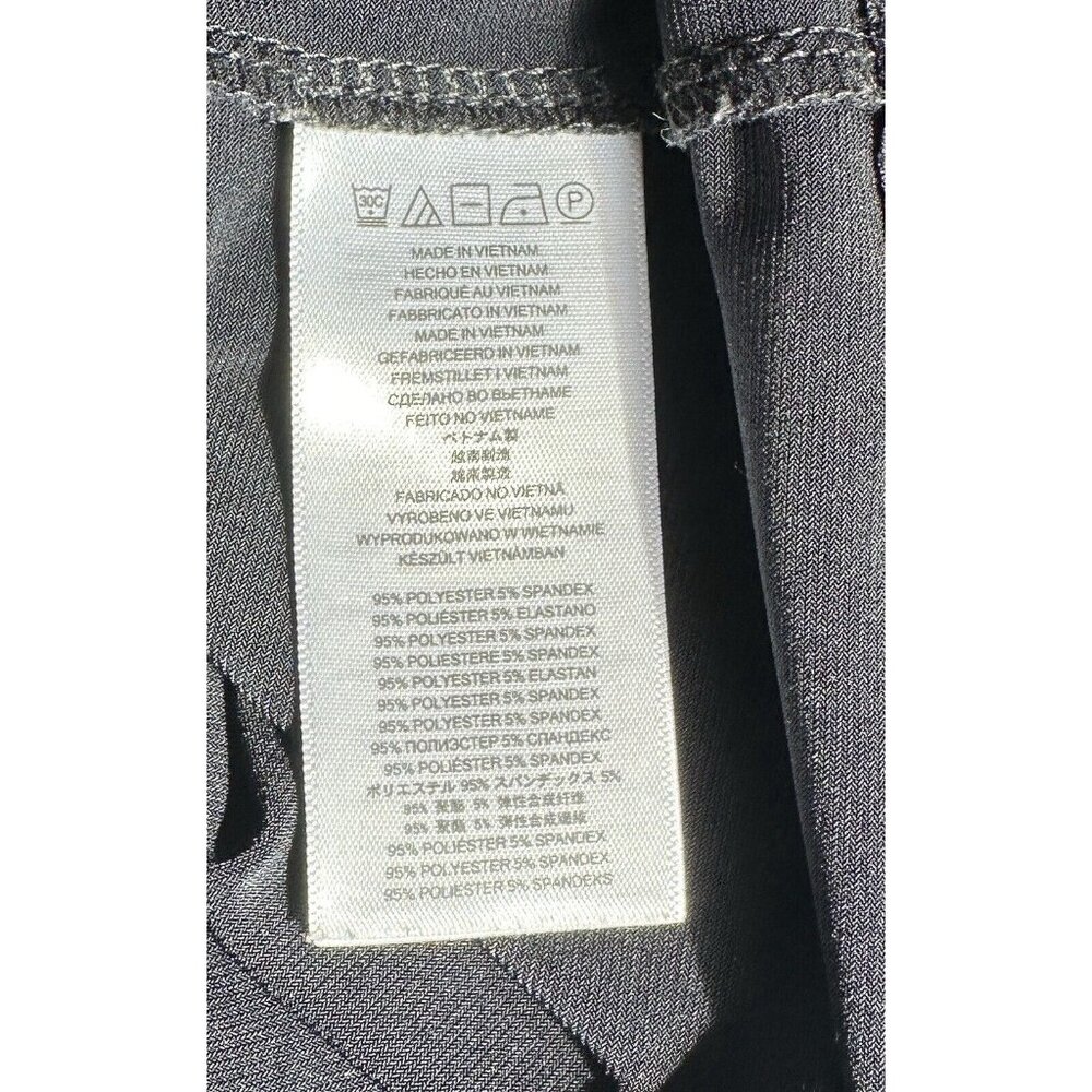 Michael by Michael Kors 0X Black Empire Top Blouse, Gold Logo Accent - Picture 6 of 6
